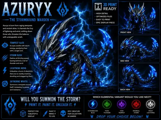 Azuryx – The Stormbound Warden