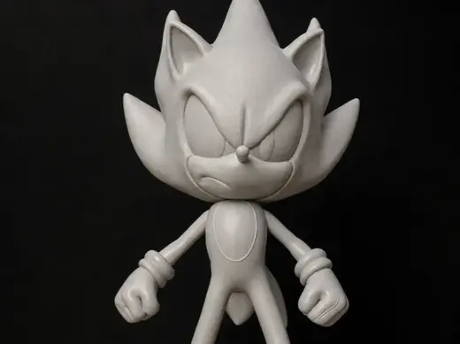 LIFE-SIZE GOLDEN SONIC SEGA'S LEGENDARY HEDGEHOG