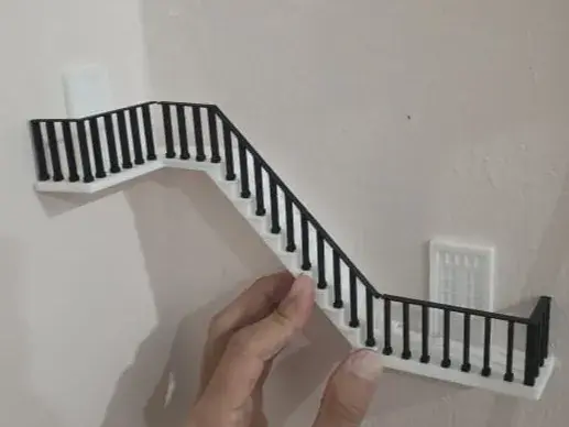 The staircase corridor in the corner