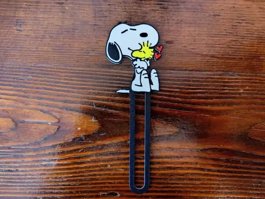 Snoopy and Woodstock bookmark