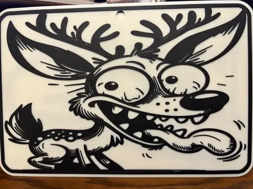 crazy deer