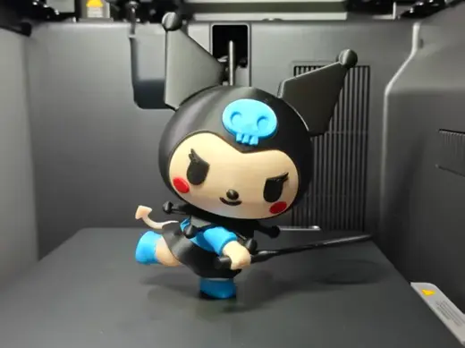 打羽毛球的酷洛米 Kuromi 可罗米 库洛米 奇幻魔法美乐蒂 三丽鸥 凯蒂猫 HELLOKITTY