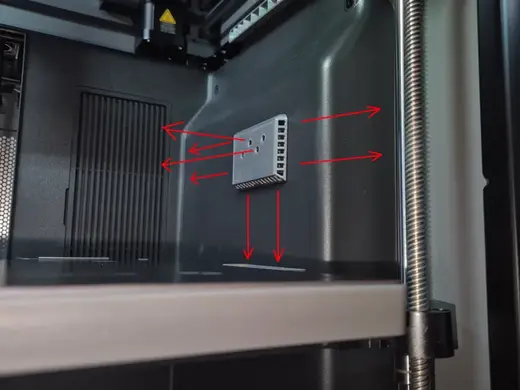 Air Deflector for P2S Bambulab