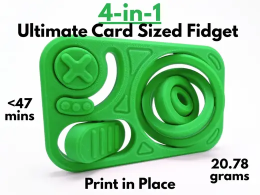 4-in-1 Ultimate Card Sized Fidget (Print in Place)