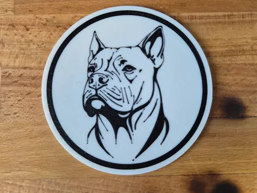 Dogo Argentino coaster