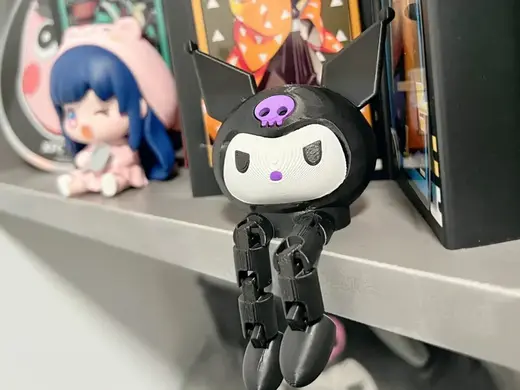 酷洛米(库洛米Kuromi)可活动关节玩偶
