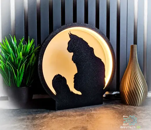 Maine Coon LED Lampe