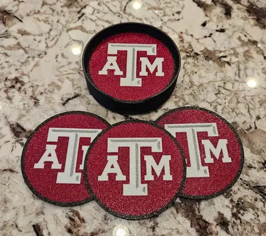 Texas A&M Coaster with stand