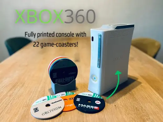 Xbox 360 Console + 22 game coasters