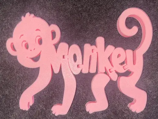 Animal Alphabet Flexi Collection - M for is Monkey