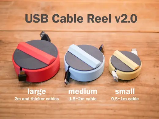 USB Cable Reel v2.0 / Organizer / storage / travel