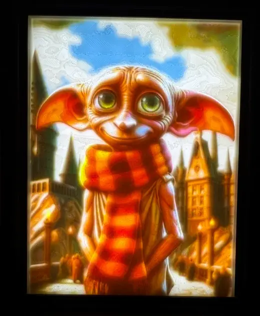 Litophane Dobby ( elf Harry Potter 144x108 mm