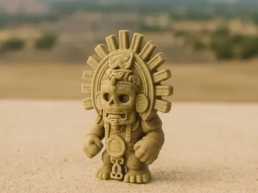 Aztekischer Totem-Krieger – Wächter der Unterwelt