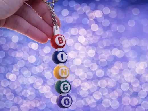 Lucky Bingo Keychain and bag charm