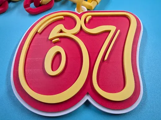 Groovy 67 six seven pendant hype chain