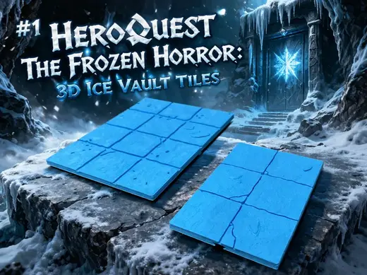 #1 Heroquest The Frozen Horror: 3D Ice Vault Tiles