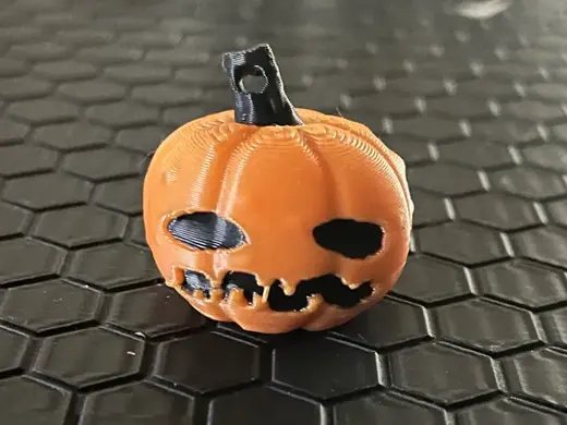 Pumpkin keychain