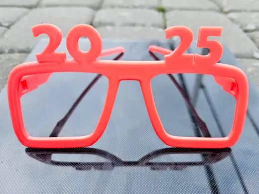 New Year's Eve 2025 Nerd-Style Glasses empty