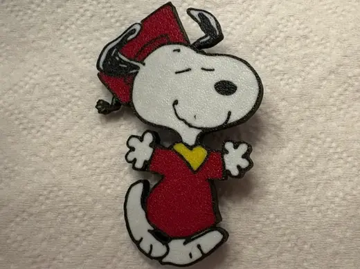 Snoopy Grad Bogg Bag Charm