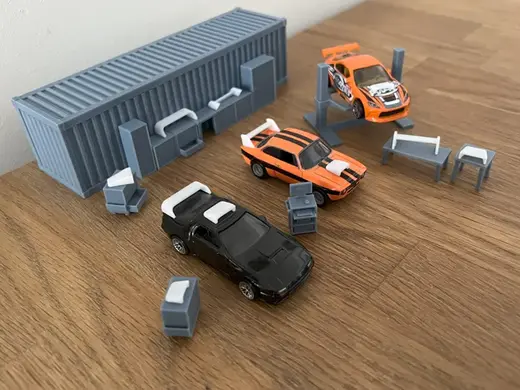 Tuningkit 2 1/64 scale for car diorama garage race