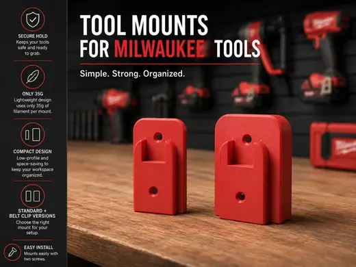 Milwaukee M18 Tool Mount – Standard & Belt Clip