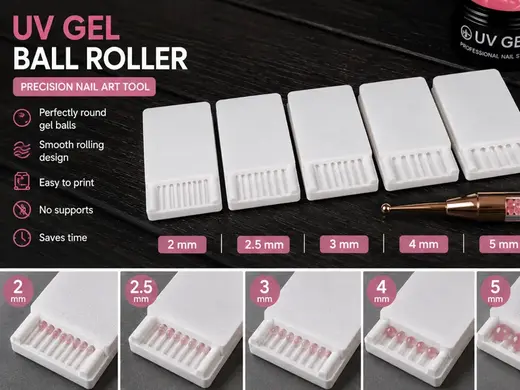2 mm UV Gel Ball Rollerv2 Nail Art Tool Easy Print