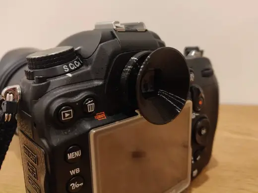 Round Eyecup for Nikon SLRs with square mount