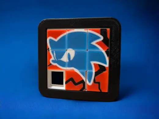 Two-Face Sonic and Shadow sliding puzzle