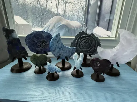 Crystal, Mineral, Fossil, and Moon Specimen Holder