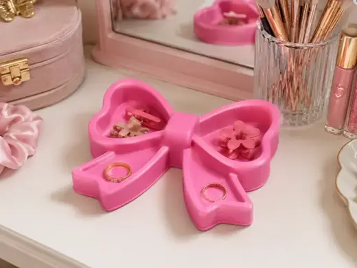 Bow Shaped Trinket Dish Tray