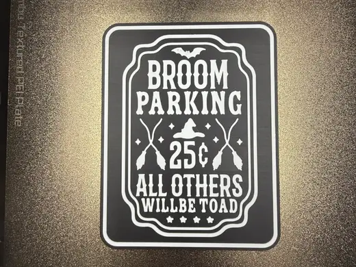 BROOM PARKING, ALL OTHERS WILL BE TOAD!