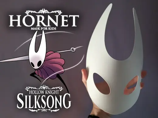 Hornet Mask for Kids - Silksong Hollow Night