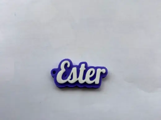 Ester name keychain