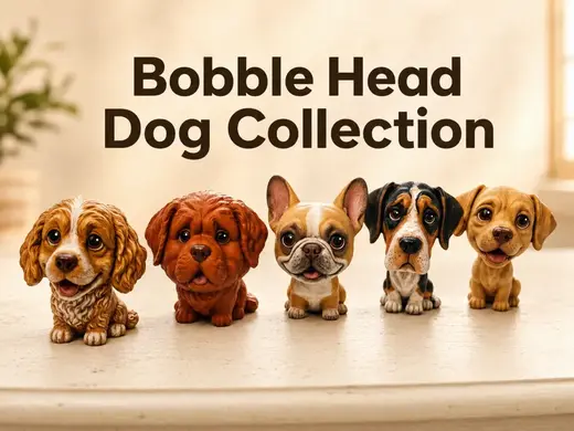 Bobble Head Dog Collection – Cute Puppy Figures