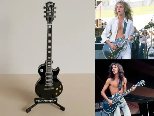 Guitar 17cm c/Cordas - Les Paul Peter Frampton