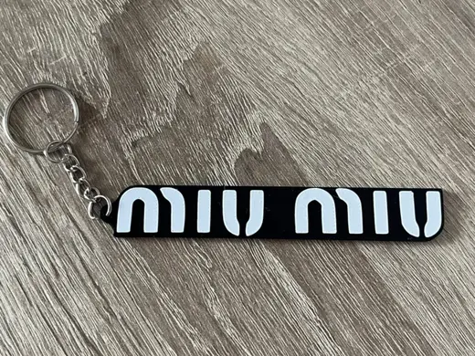 Miu Miu Fashion Logo Keychain / Bag Charm