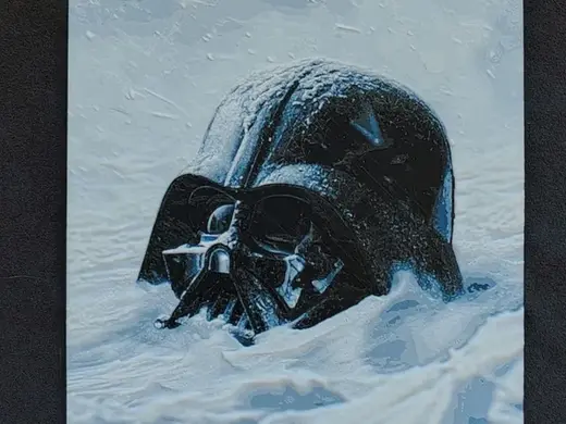 Frozen Darth Vader HueForge