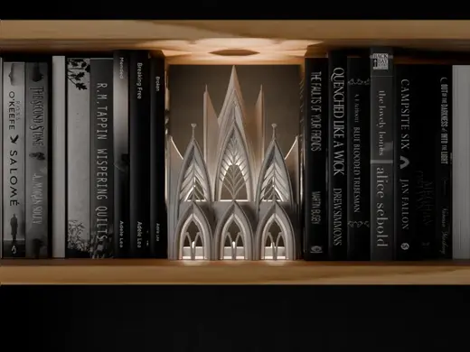 Gothic Cathedral Book Nook Lamp