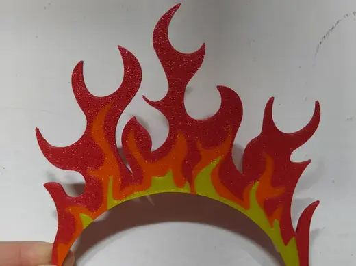 Flames Cake Topper