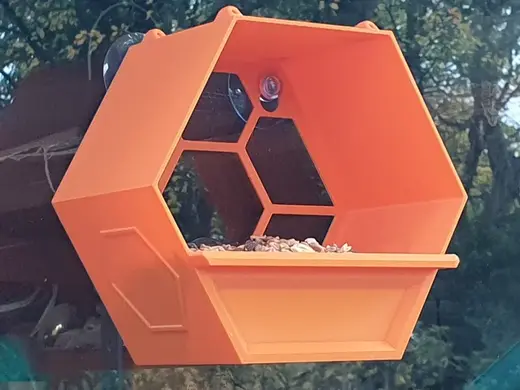 Window Bird Feeder - Hexagon