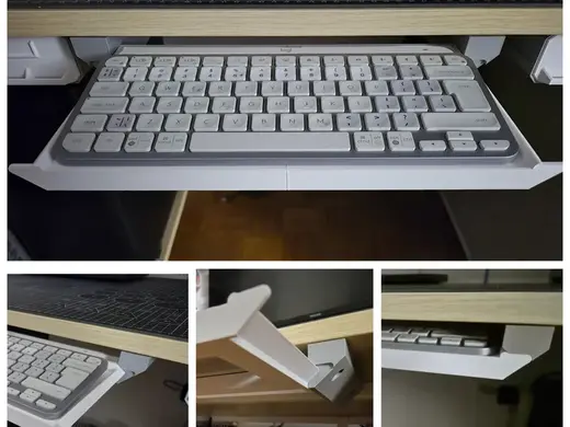 Keyboard drawer under the desk