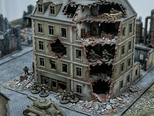 Tabletop Wargame - Ruined Apartment Building