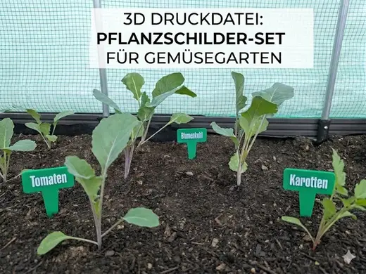 Pflanzschilder für das Beet