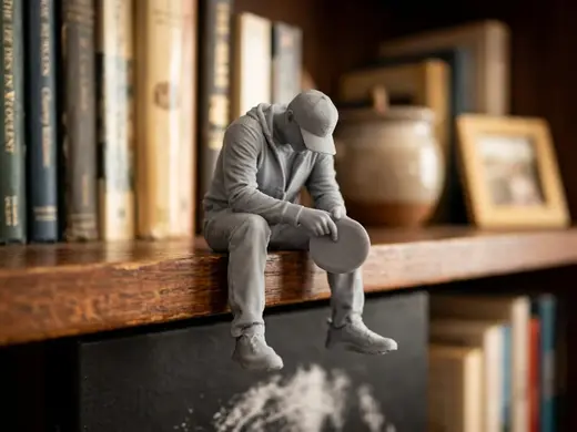 Sad Disc Golfer Edge Sitter figurine!