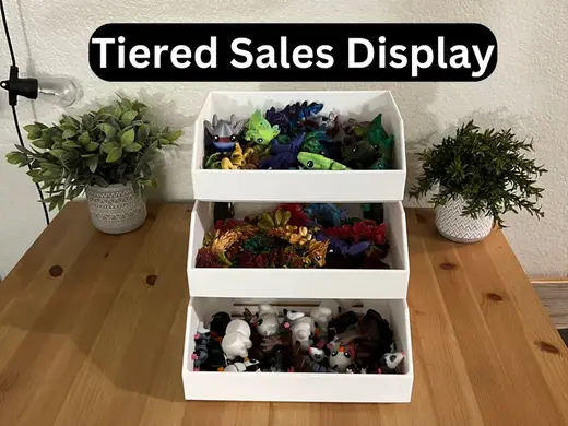 Tiered Sales Display Rack