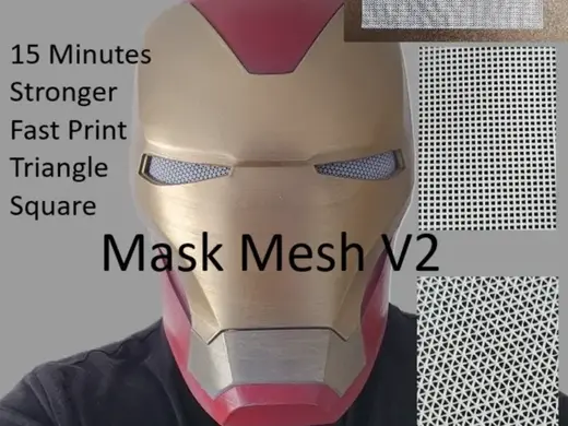 Mask Mesh V2 - Cosplay Mesh for Helmets and Masks