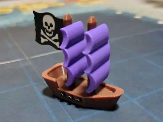 Pirate Ship multicolor fast printing NO AMS option