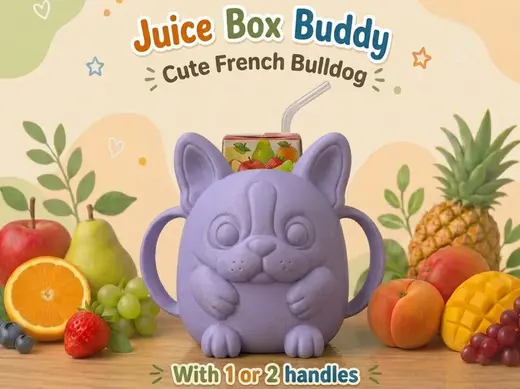 French Bulldog Juice Box Buddy Holder