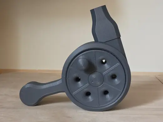 Turbine blower (two planetary gears 36:1 - faster)