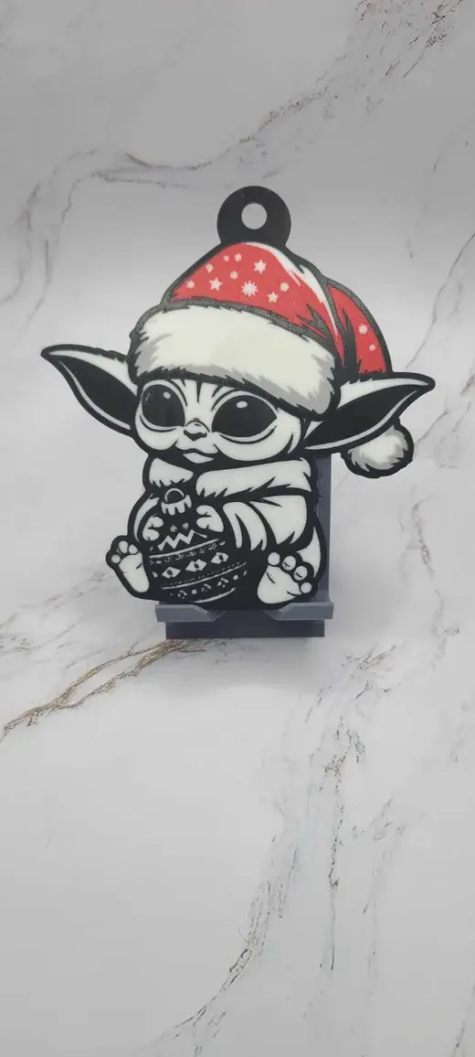 Print the Christmas Magic with Grogu - Your Festive Star Wars Companion!